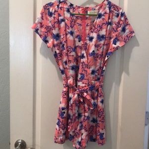 Floral romper.